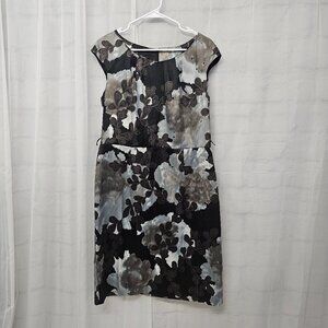 AGB Dress Black Gray Grunge Retro Goth Satin 16
